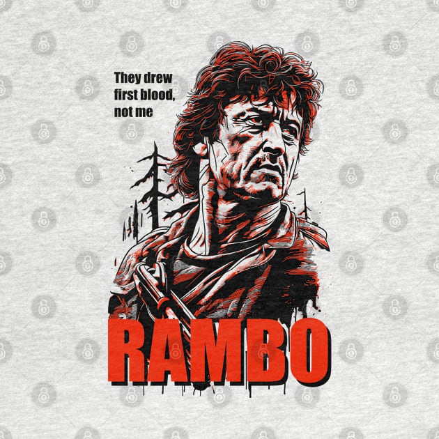 John Rambo first blood by BAJAJU